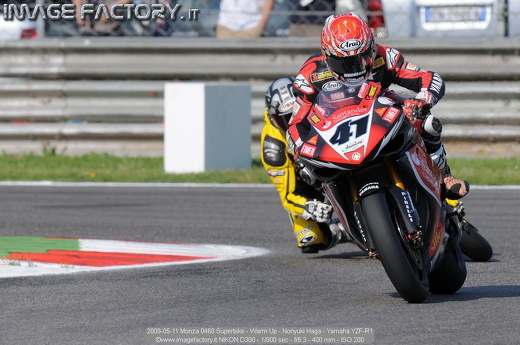 2008-05-11 Monza 0460 Superbike - Warm Up - Noriyuki Haga - Yamaha YZF-R1